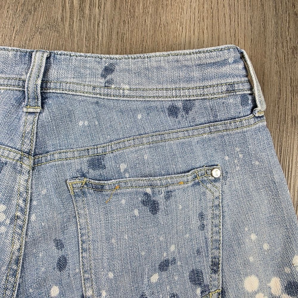 Anthropplogie Pilcro And The Letterpress Paint Splattered Denim Shorts Size 26 - Picture 7 of 10